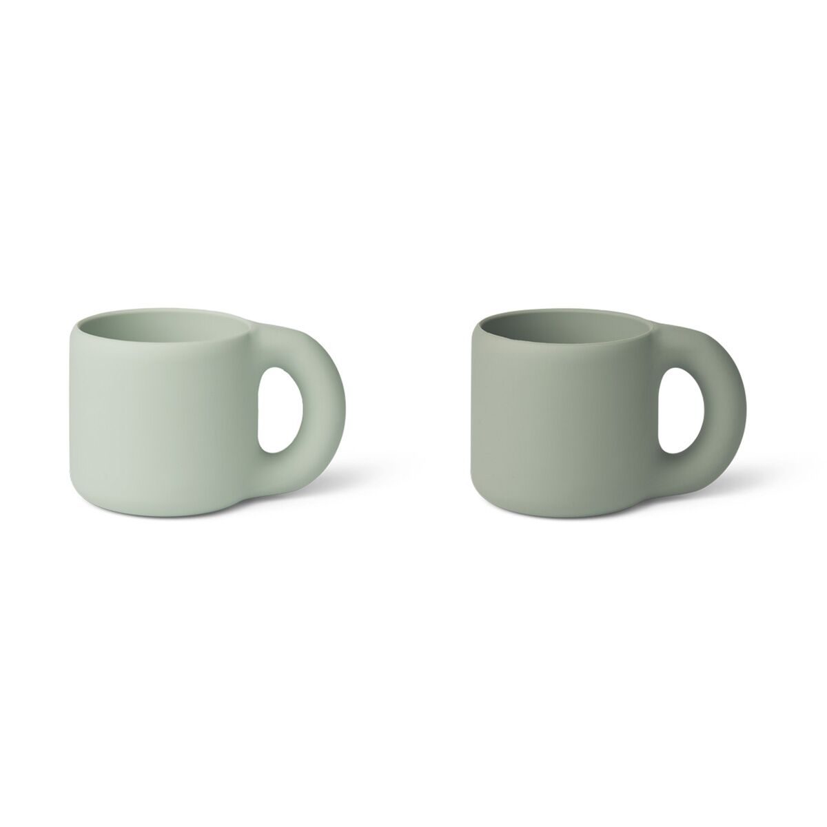 Liewood Kylie Silikon Kinderbecher-Set „Dusty mint : faune green mix“, 2er-Set 01