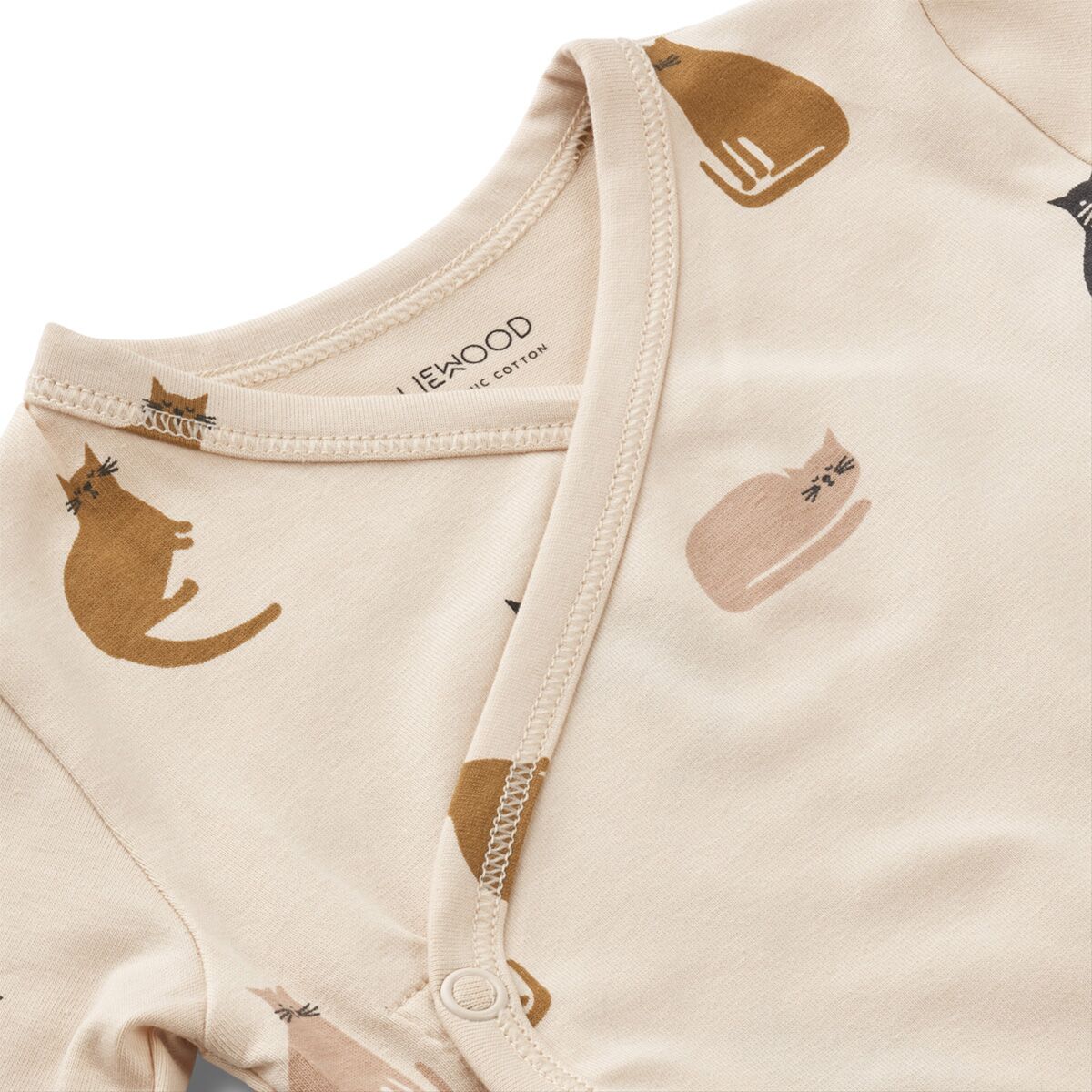 Liewood Baby-Body Hali „Miauw / Apple blossom mix“, 2er-Set, Gr. 68, 74 – Bild 3