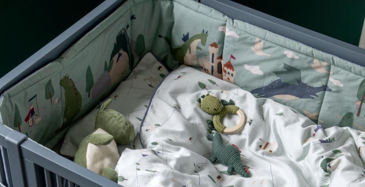 DELISTED Sebra Baby-Bettwäsche „Dragon Tales“, 100x70cm / 45x40cm – Bild 3