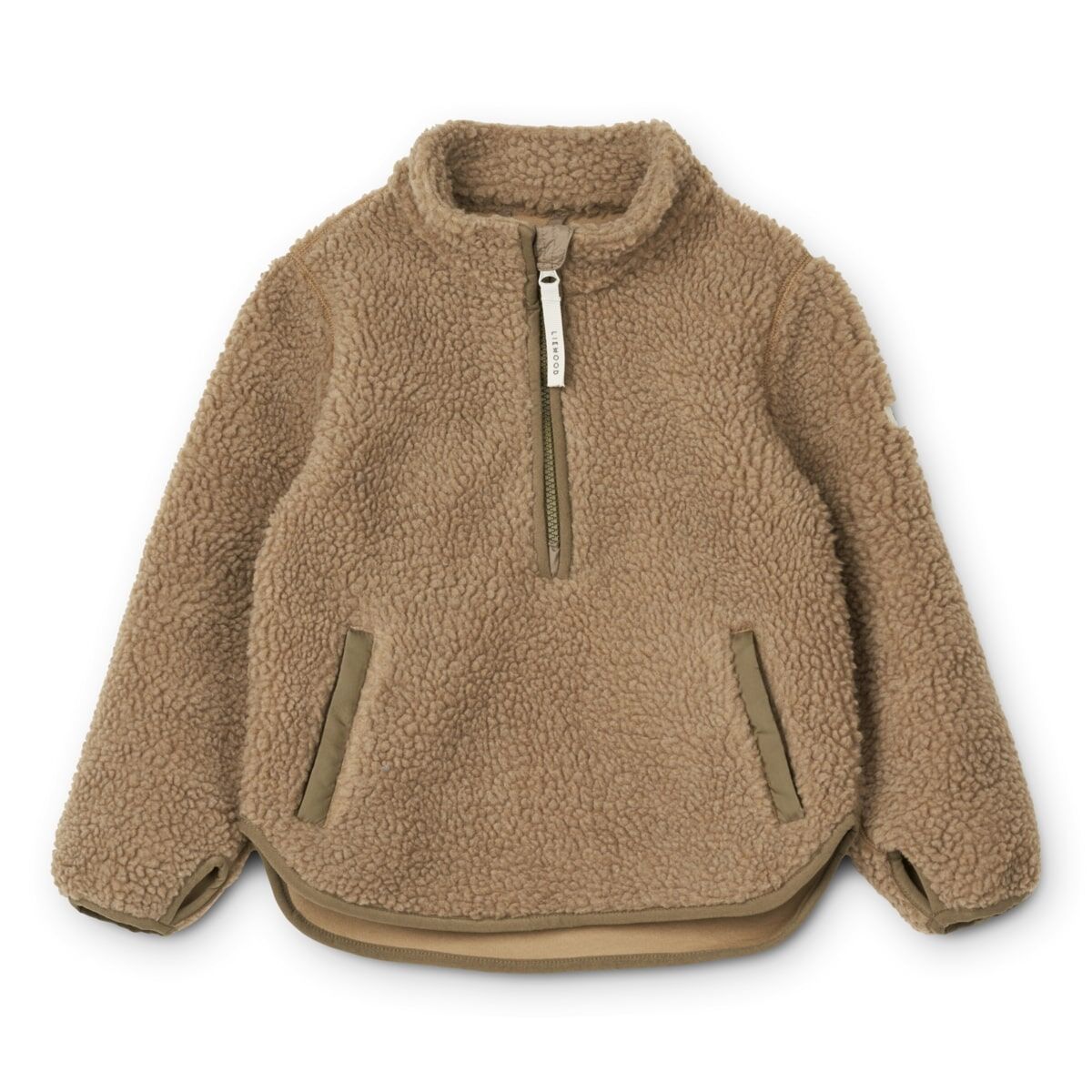 Liewood Ronja Flor Anorak „Oat“, Teddystoff, Gr. 80