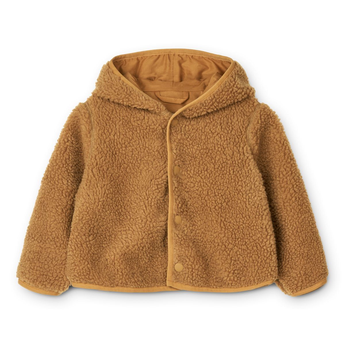 Liewood Inge Flor Kinderjacke „Golden caramel“, Teddystoff, Gr. 56-92 01