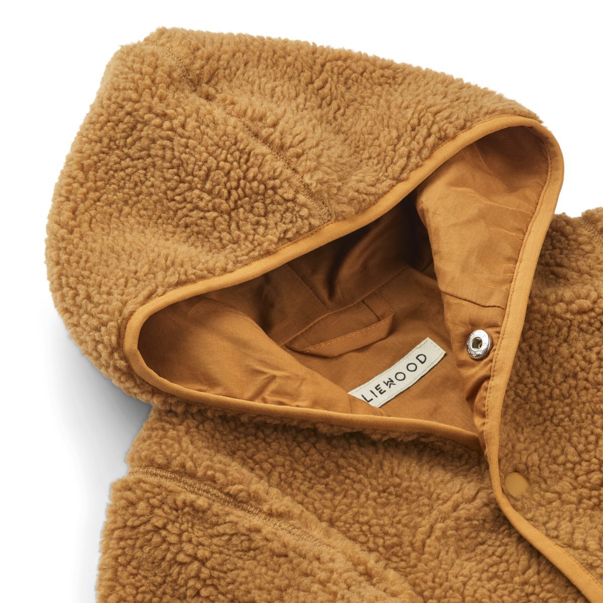 Liewood Inge Flor Kinderjacke „Golden caramel“, Teddystoff, Gr. 56-92 – Bild 3
