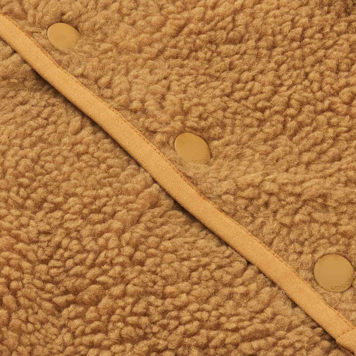 Liewood Inge Flor Kinderjacke „Golden caramel“, Teddystoff, Gr. 56-92 – Bild 4