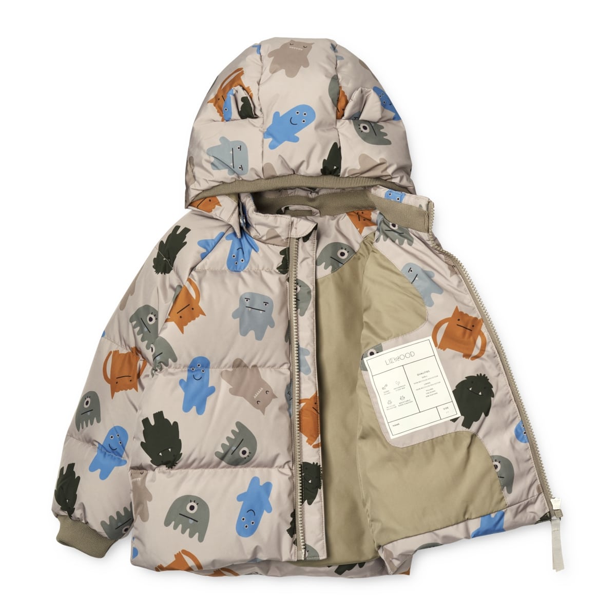 Liewood Polle Daunenjacke für Kinder „Monster / Koala“, Gr. 68-98 – Bild 3
