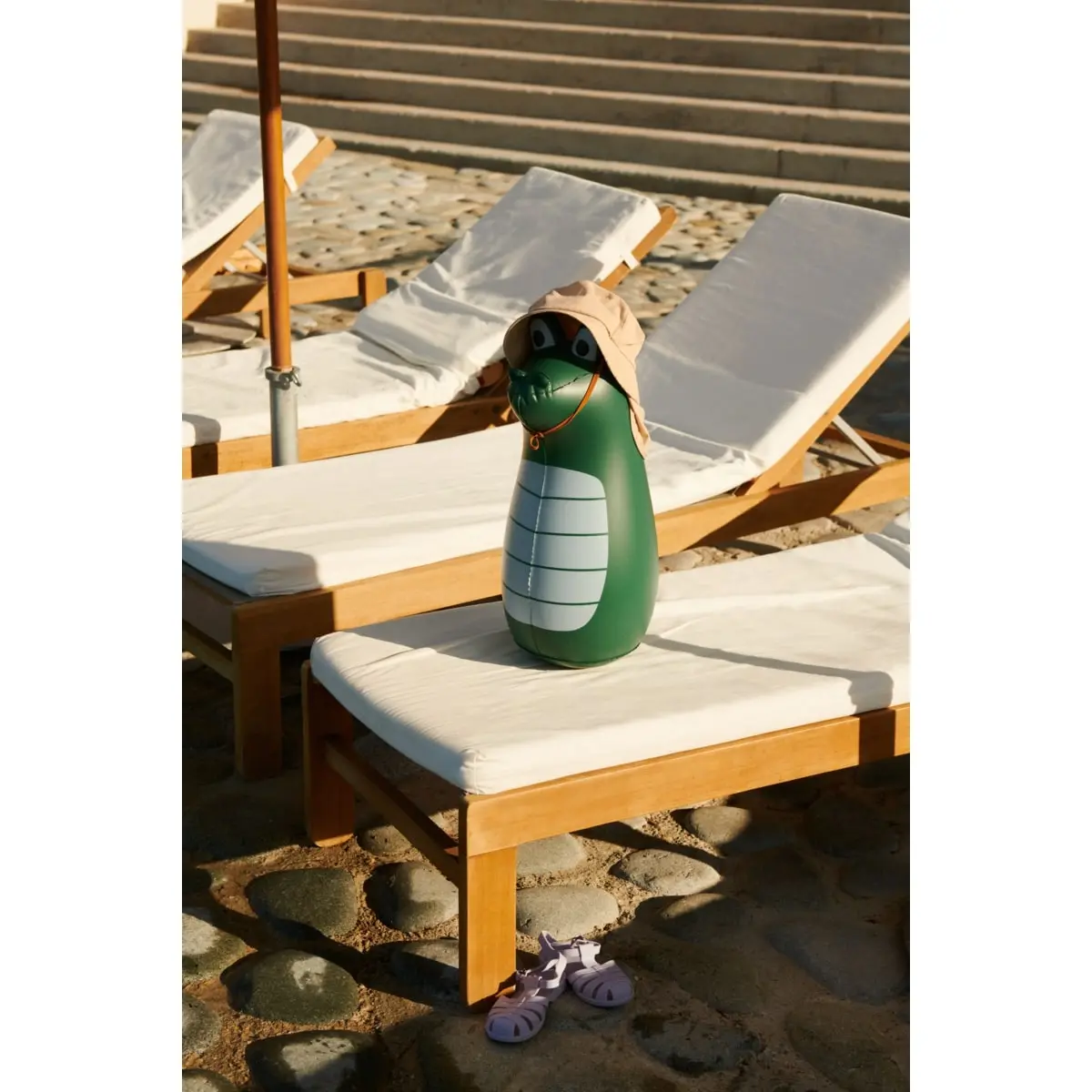 Liewood Kinder-Sonnenhut Damona „Ice blue“, Nackenschutz, 6-24 Monate – Bild 6