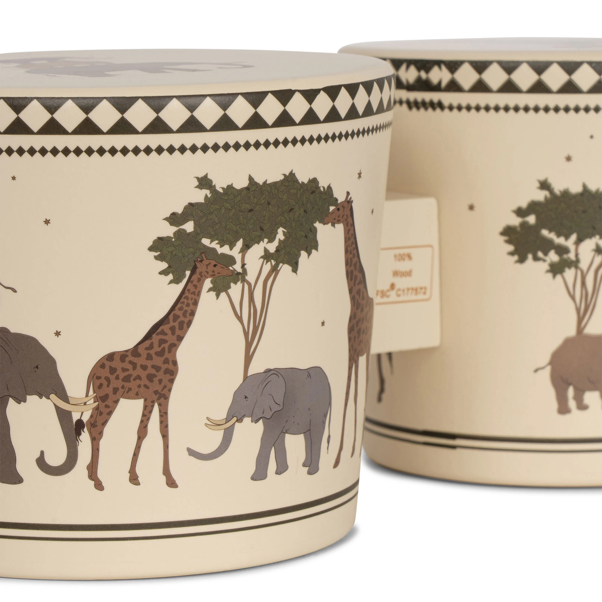 Konges Sløjd Bongo-Trommel „Safari“, FSC®-Holz, ø26cm