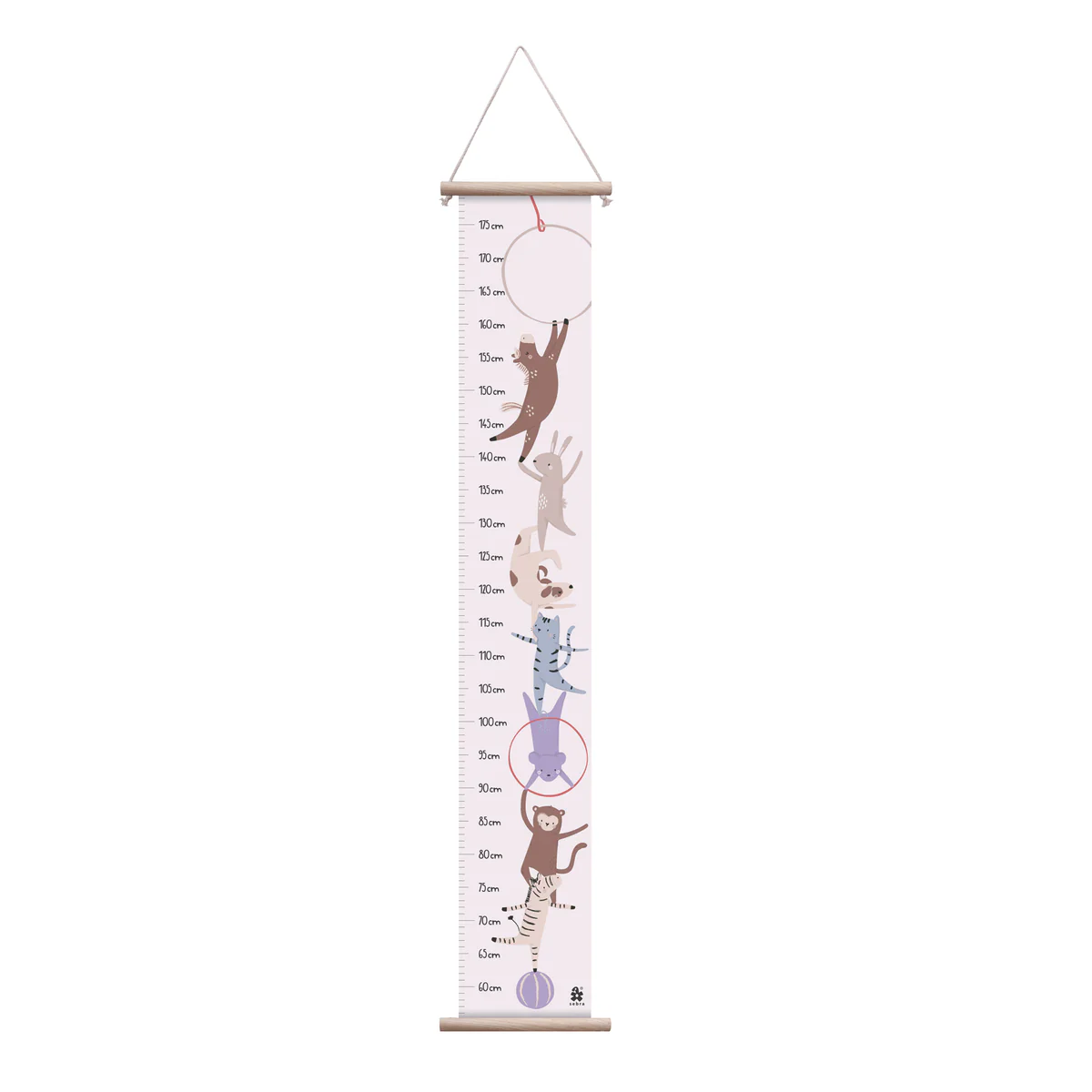 Sebra Kinder Messlatte „Teeny Toes“, FSC Mix, 125x20cm