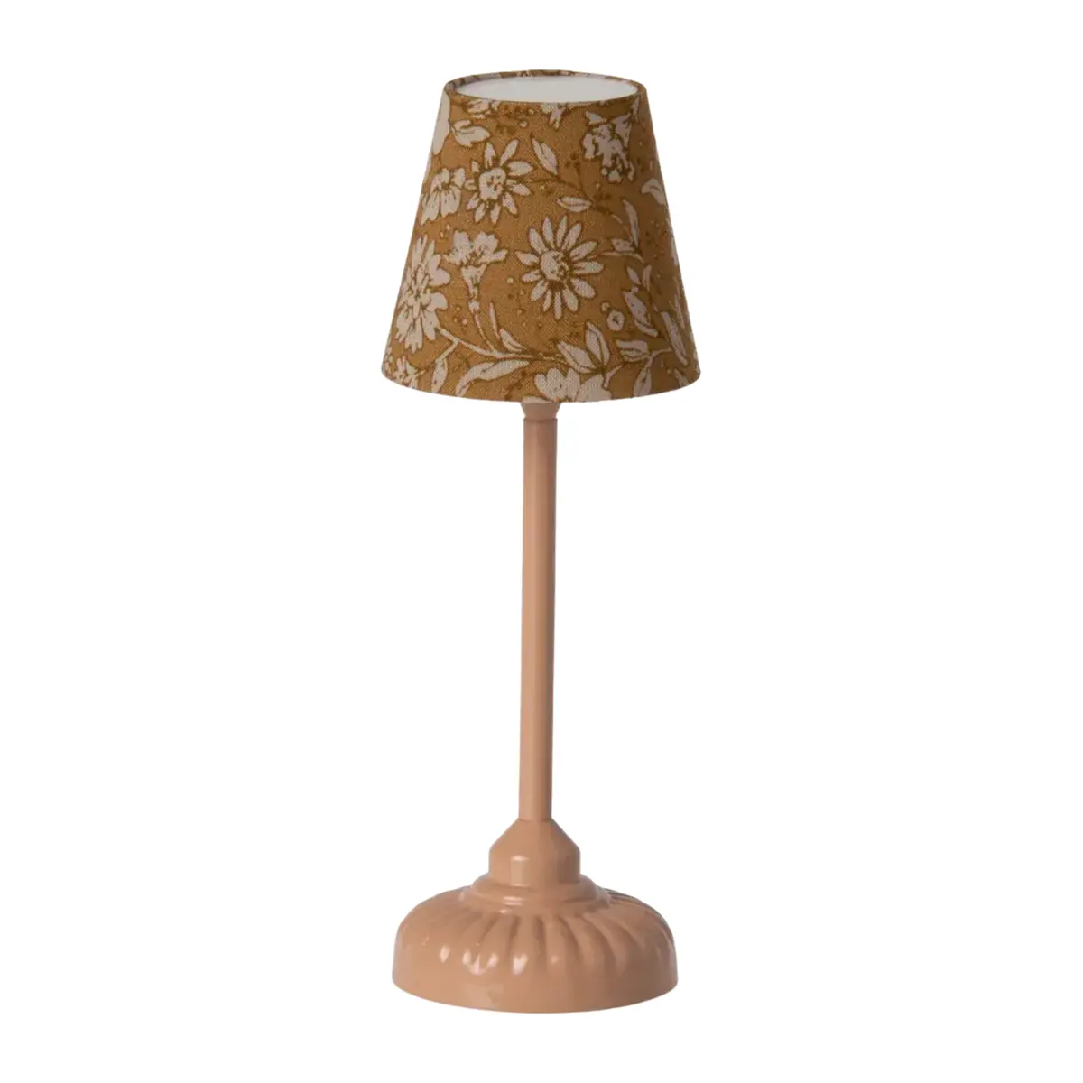Maileg Miniatur-Stehlampe „dunkel powder“, Maus, H14cm