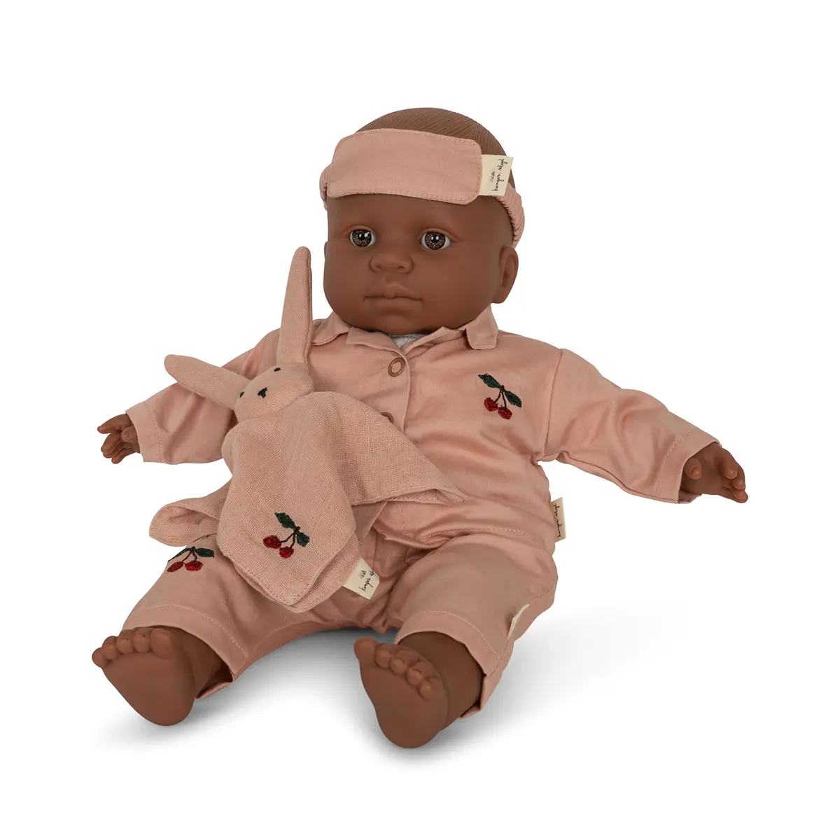 Konges Sløjd Puppenschlafanzug „Gerd / Mahogany Rose“ für 42cm Puppen
