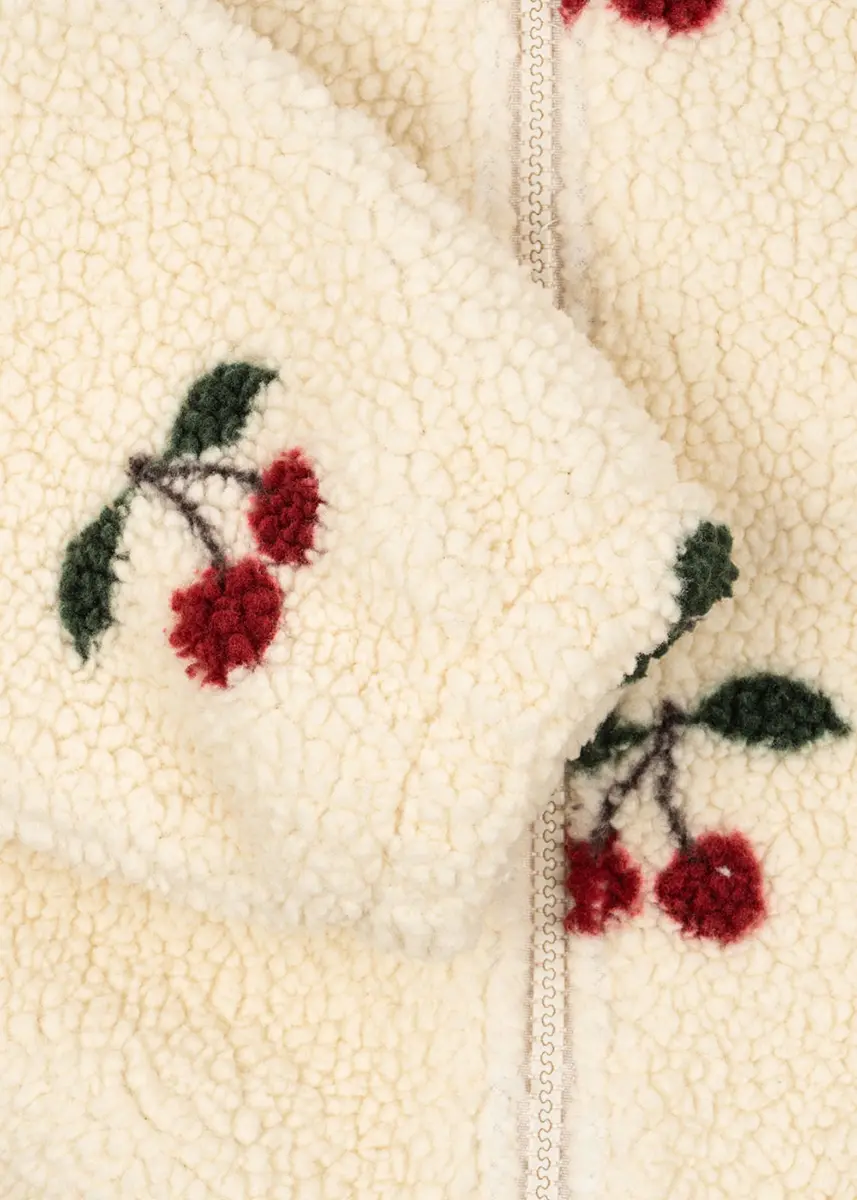 Konges Sløjd Teddy-Jacke Jody „Ma Grande Cerise“