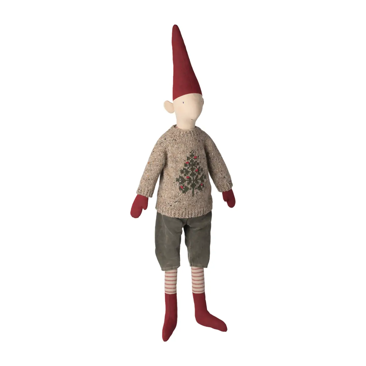 Maileg Pixy, Gr. 5 - Weihnachtswichtel Jungen - Strickpullover, , H90cm