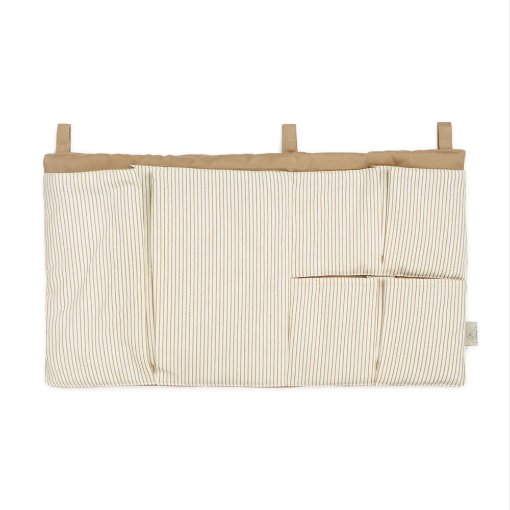 Cam Cam Betttasche „Classic Stripes Camel“, OCS, 42x24cm