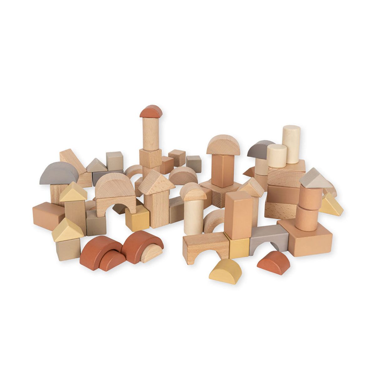 Konges Sløjd Holzbauklötze-Spielset, FSC®-zertifiziert, 72-teilig – Bild 2