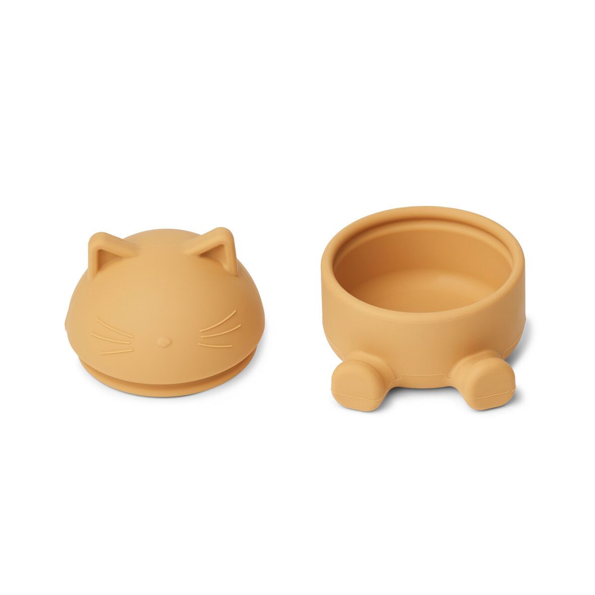 Liewood Margaret Schale mit Deckel „Yellow mellow“, Silikon offen