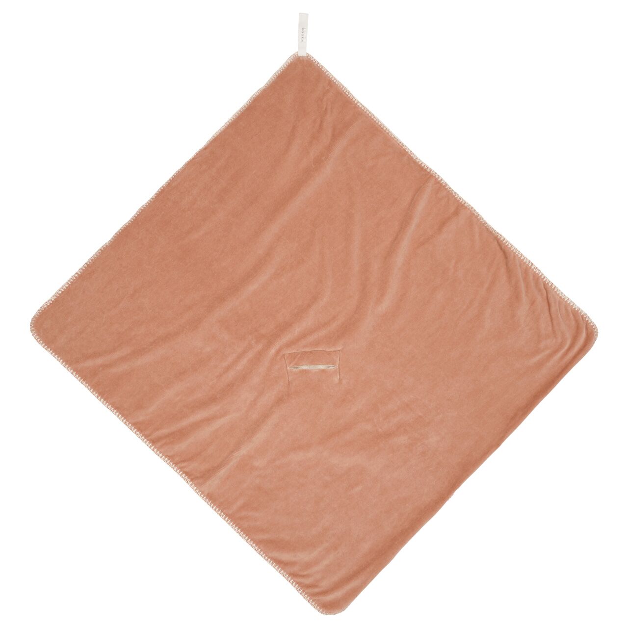 koeka Kapuzenhandtuch Oddi Plüsch „soft earth“ 100x100cm – Bild 3
