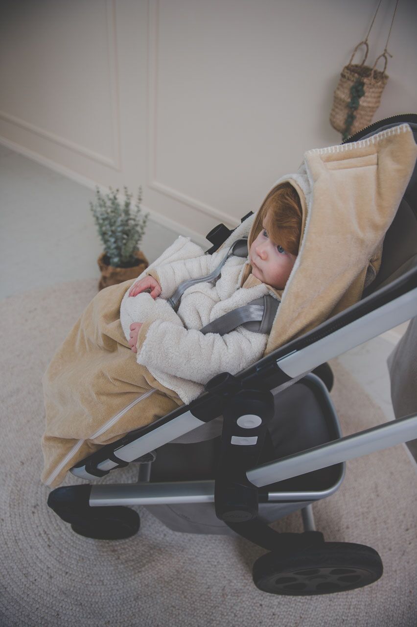 koeka Buggy Fußsack Oddi Plüsch „grain“ – Bild 3