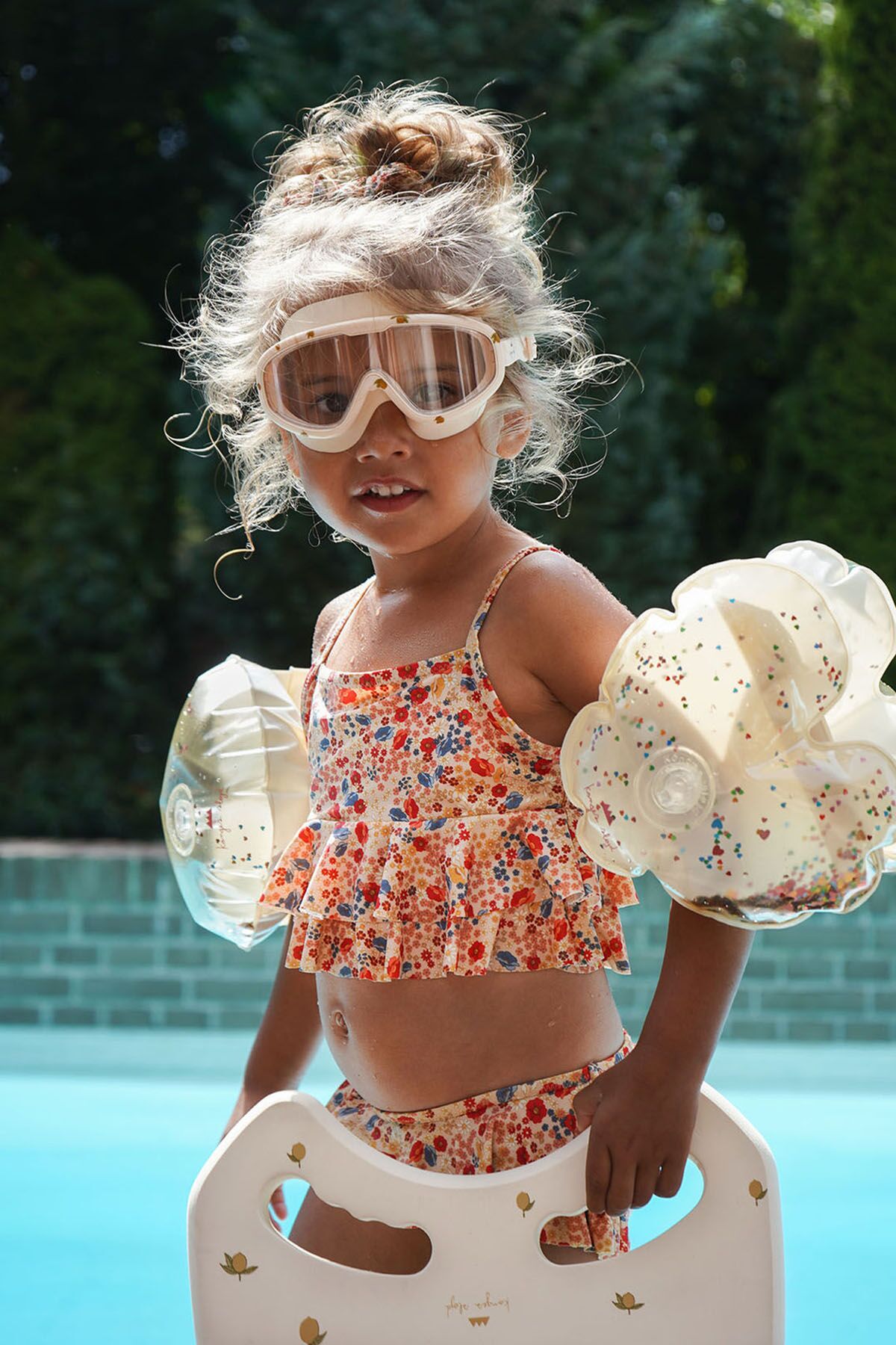 DELISTED Konges Sløjd Herz-Schwimmflügel „Creme“, transparent – Bild 4