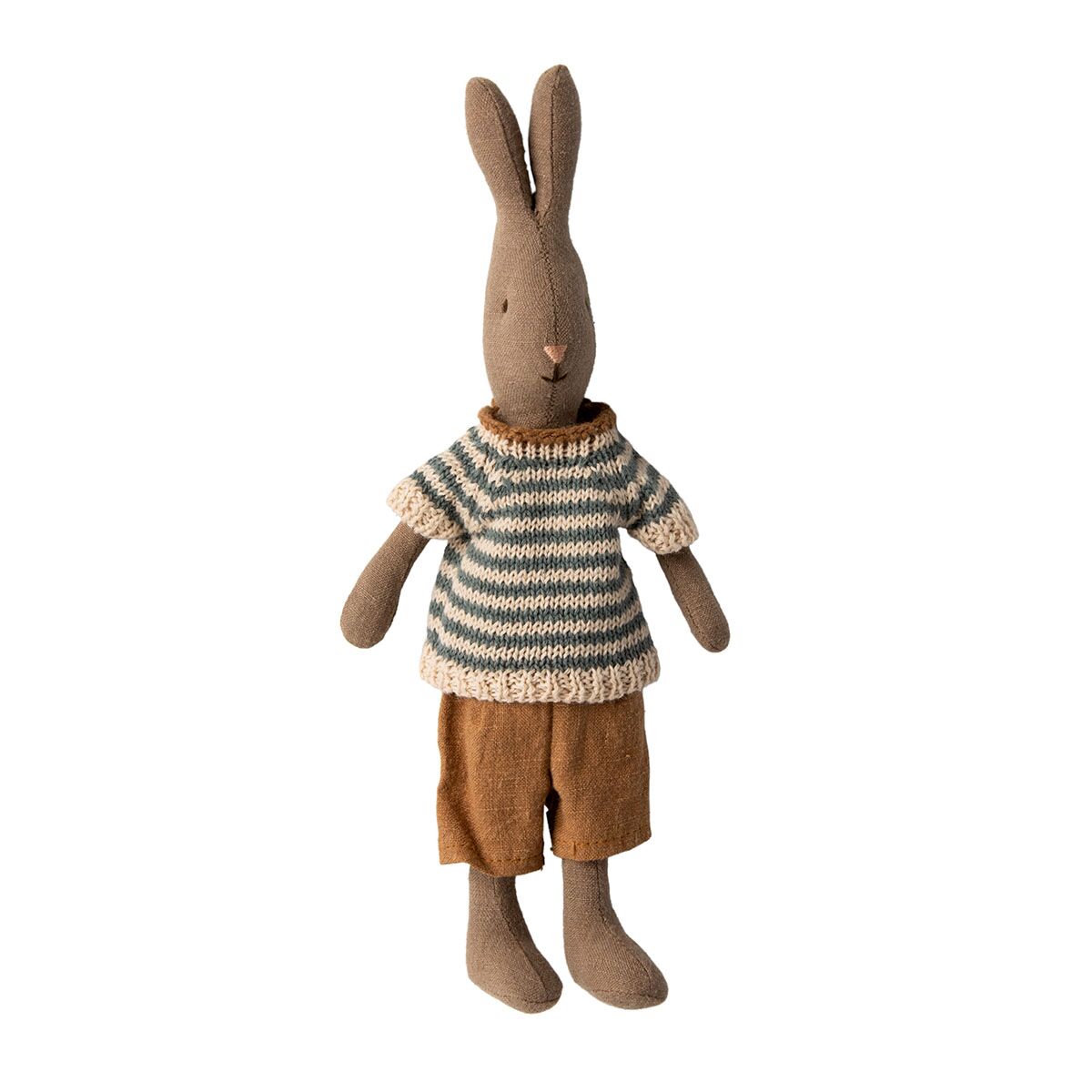Maileg Kaninchen mit Shirt und Shorts „braun“, Gr. 1 - 24cm