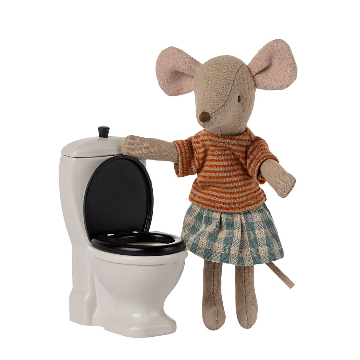 Maileg Puppenhaus Toilette, Metall, Gr. Maus, H9cm – Bild 3
