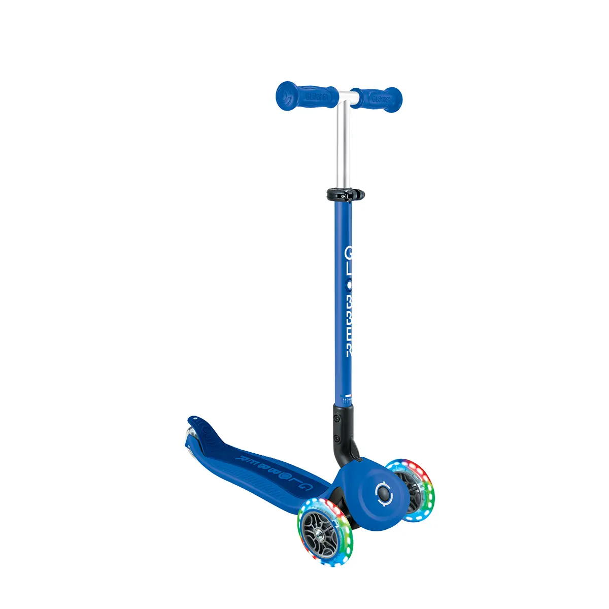 Globber Roller Go-Up Active Lights mit Leuchtrollen – blau-dunkelblau, 15M-3J