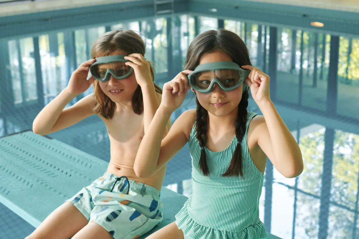 Liewood Kerem Kinder-Schwimmbrille „Peppermint / Garden green“