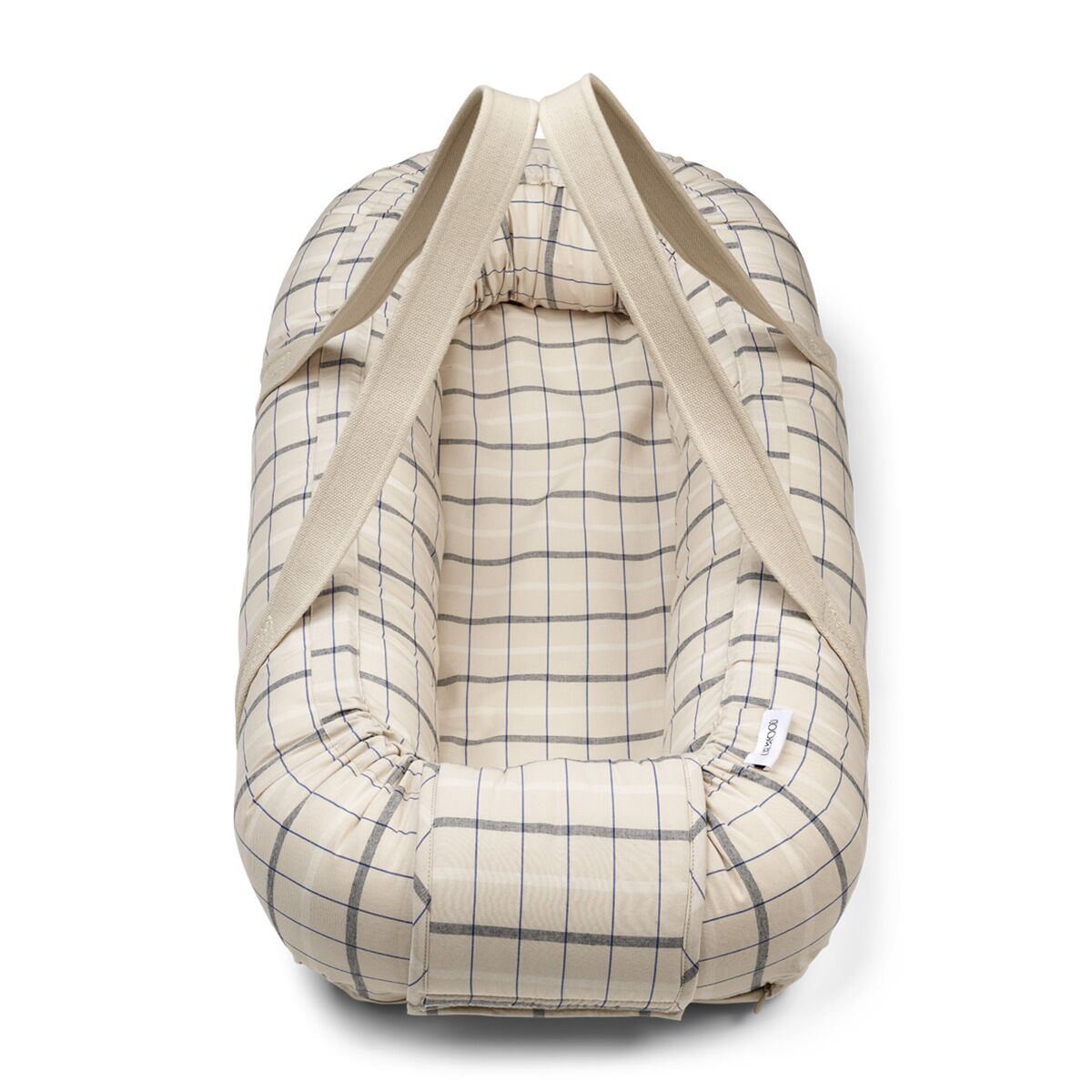 Liewood Gro Babylift : Babynest „Check – Sandy multi mix“, Bio-Baumwolle 02