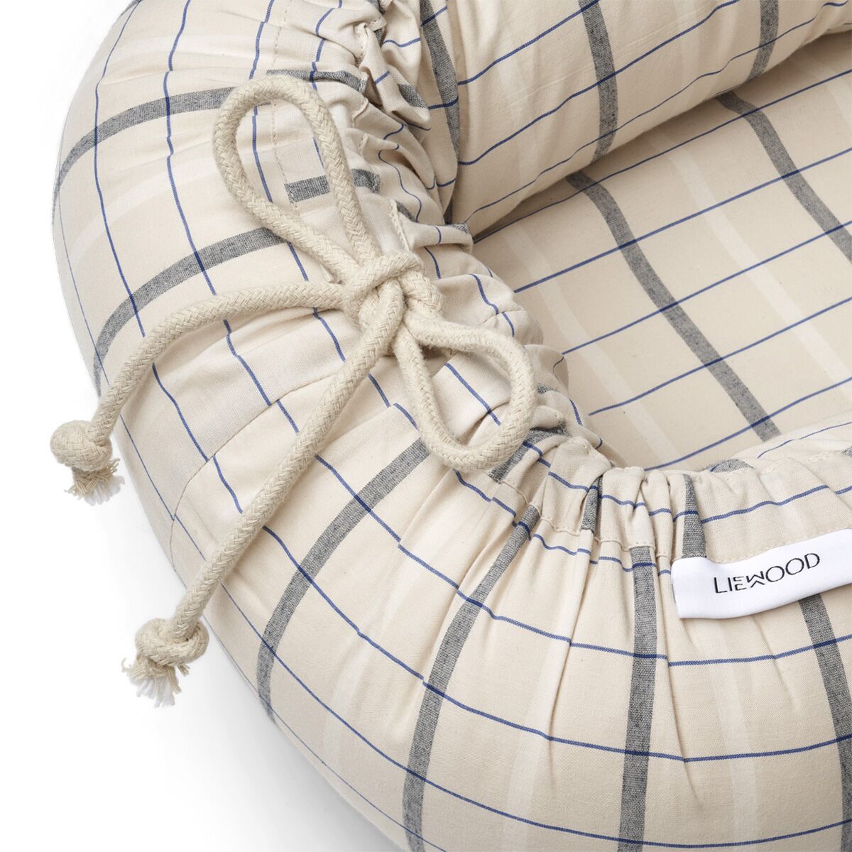 Liewood Gro Babylift : Babynest „Check – Sandy multi mix“, Bio-Baumwolle 03