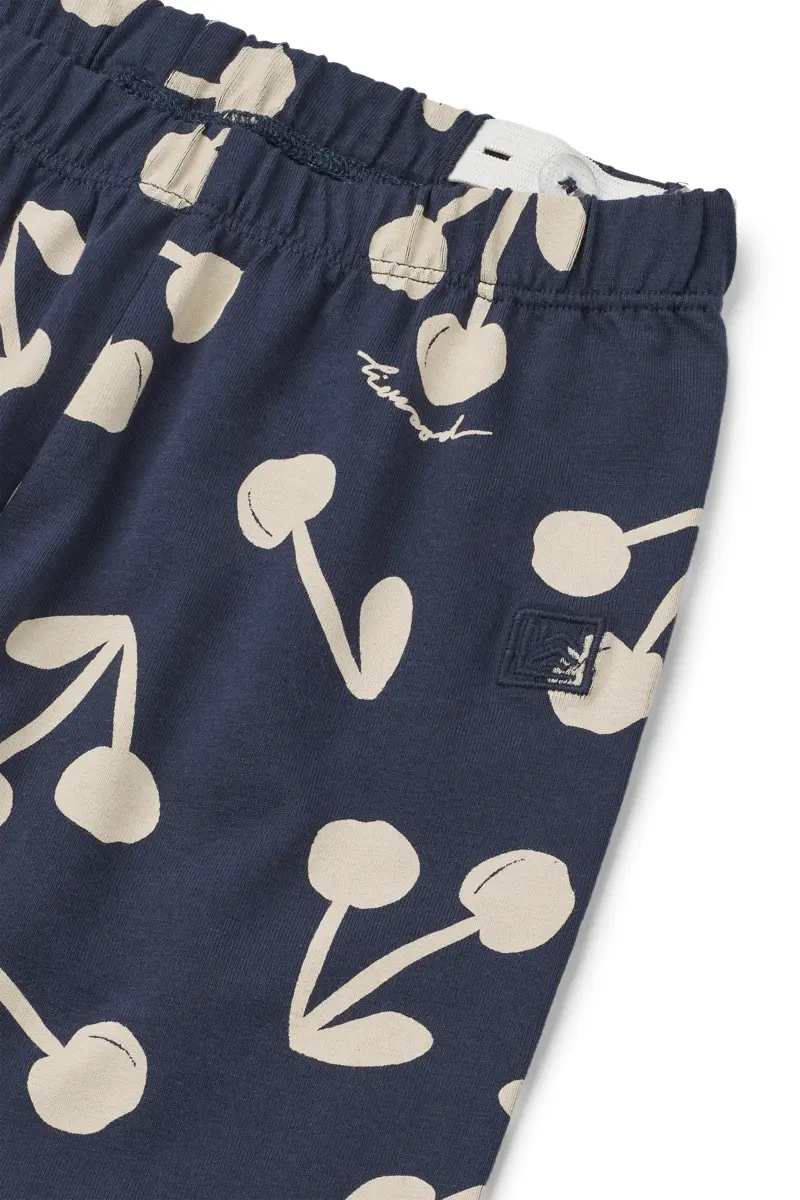 Liewood Rippstrick-Leggings Marien „Cherry blossom / Classic navy“