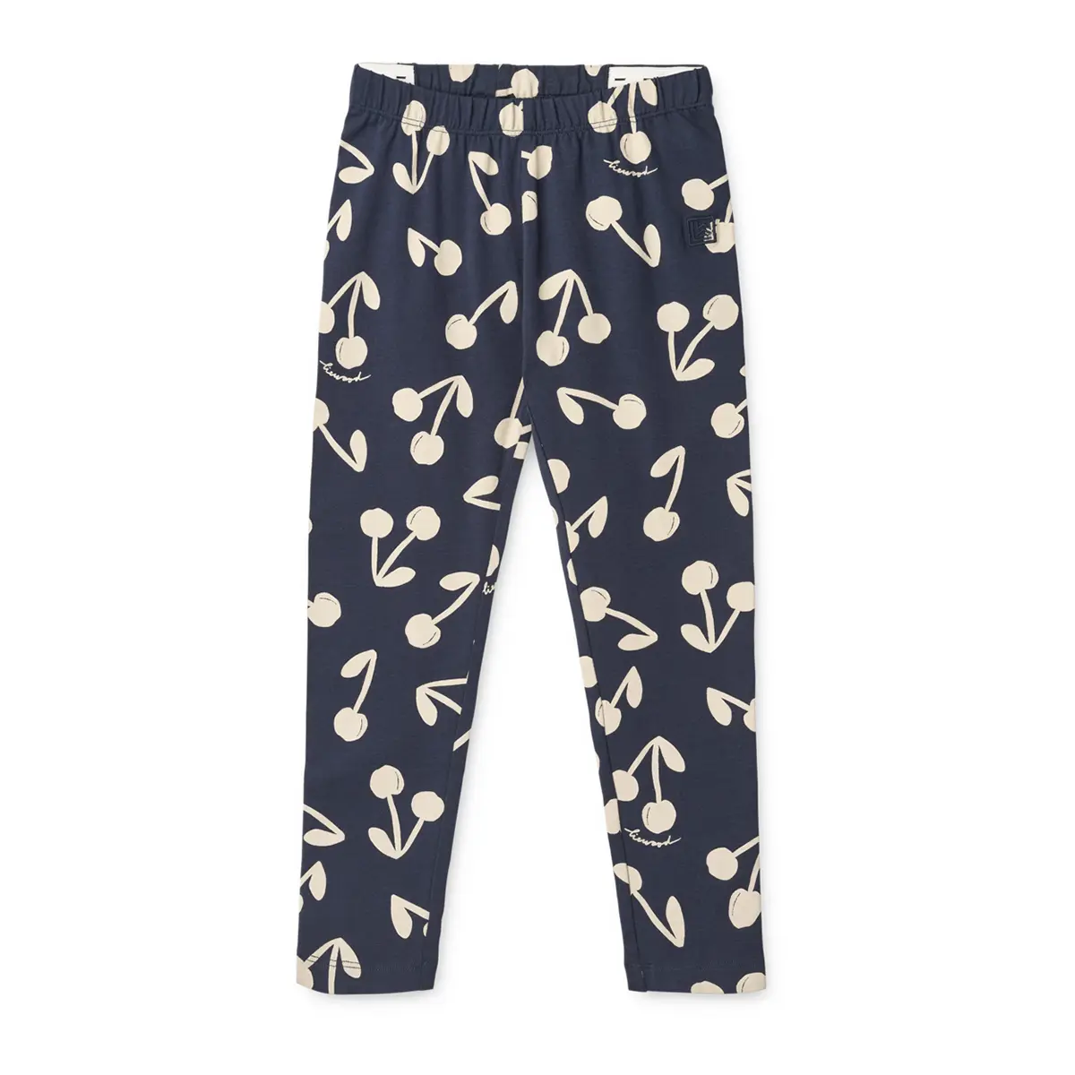 Liewood Rippstrick-Leggings Marien „Cherry blossom / Classic navy“