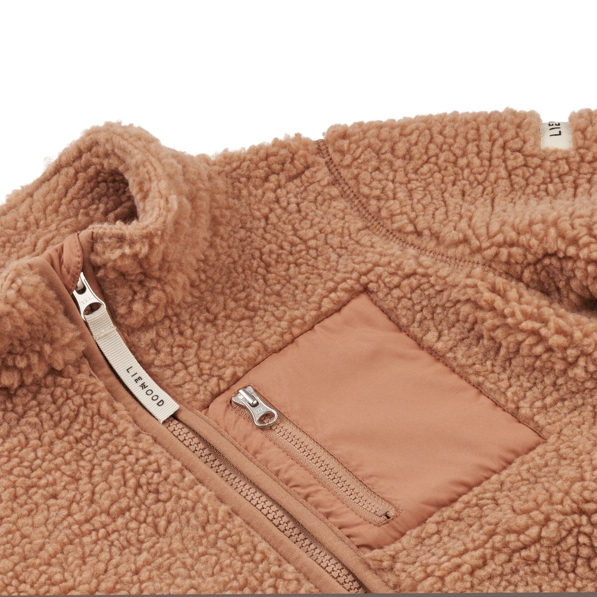 Liewood Nolan Sherpa Jacke für Kinder „Tuscany rose“, Gr. 80 – Bild 3