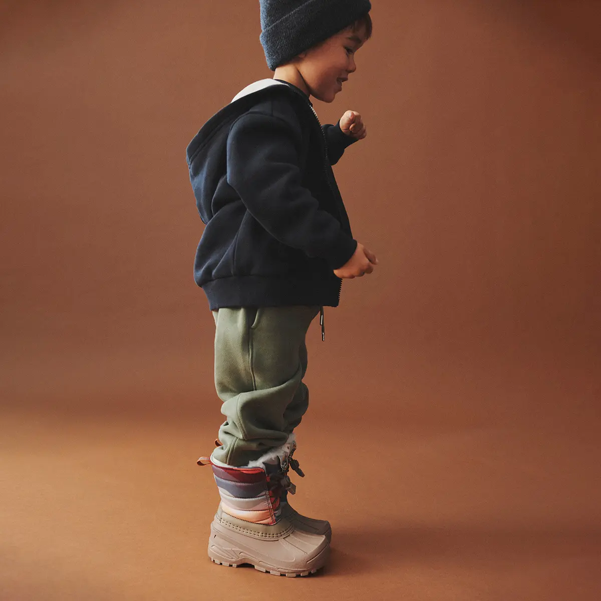 Wheat Winterstiefel Aleex „Rainbow Waves“, Wollfutter