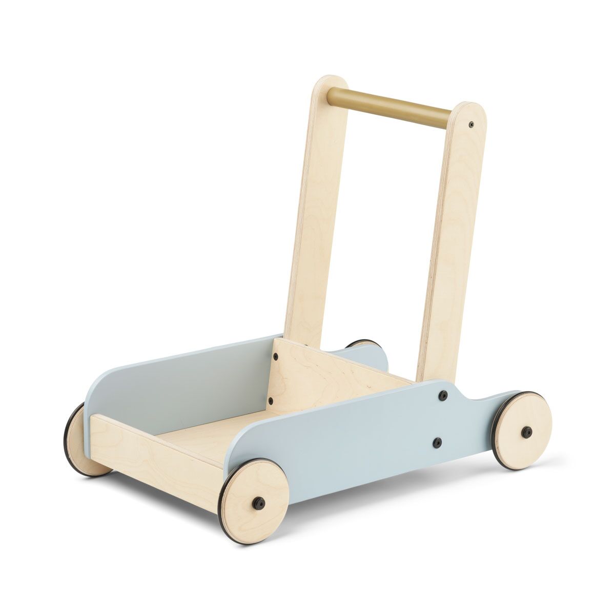 Liewood Lauflernwagen Bonnie „Sea blue / oat mix“, Buchenholz, H52cm