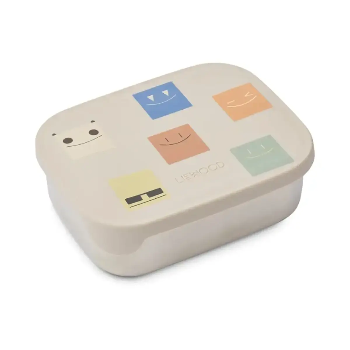 Liewood Arthur Lunchbox „Smiley / Sandy“, Edelstahl mit Silikon-Deckel