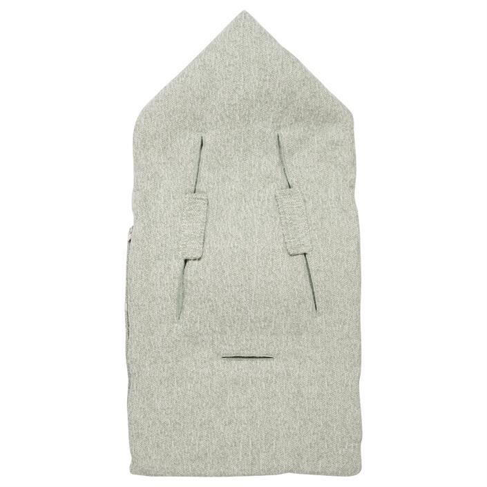 koeka Fußsack Vigo Teddy shadow green / leaf für Babyschalen – Bild 2