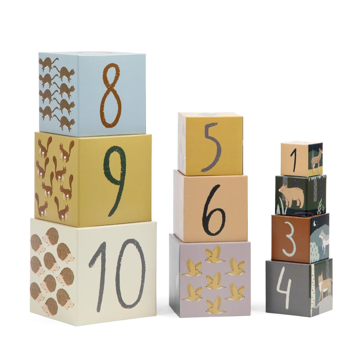 Sebra Stapel-Blöcke „Nightfall“, 10 Stück, FSC™ Mix 01