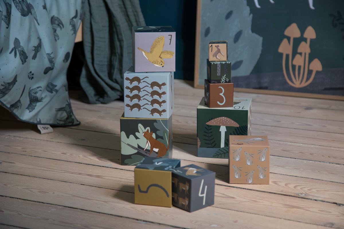 Sebra Stapel-Blöcke „Nightfall“, 10 Stück, FSC™ Mix 02