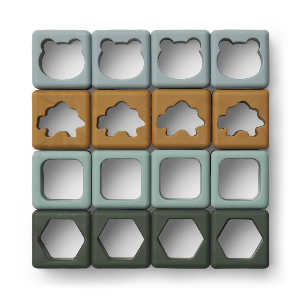 Liewood Loren Stapelbausteine „Green multi mix“ 02