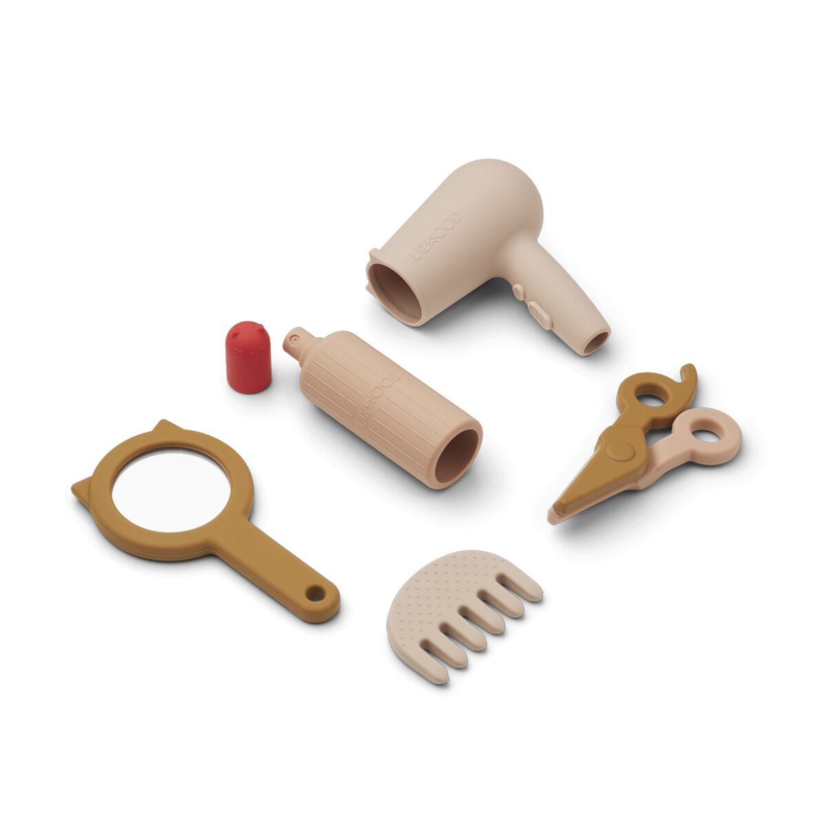 Liewood Spiezeug Friseur-Set Whitney „Rose multi mix“ aus Silikon