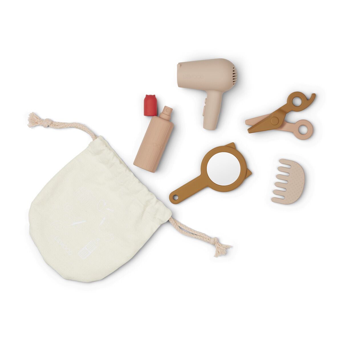 Liewood Spiezeug Friseur-Set Whitney „Rose multi mix“ aus Silikon