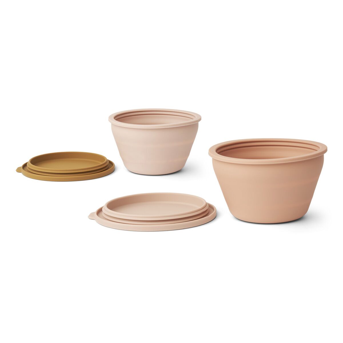 Liewood Dale faltbares Schalenset „Rose multi mix“, Silikon, 2er-Set