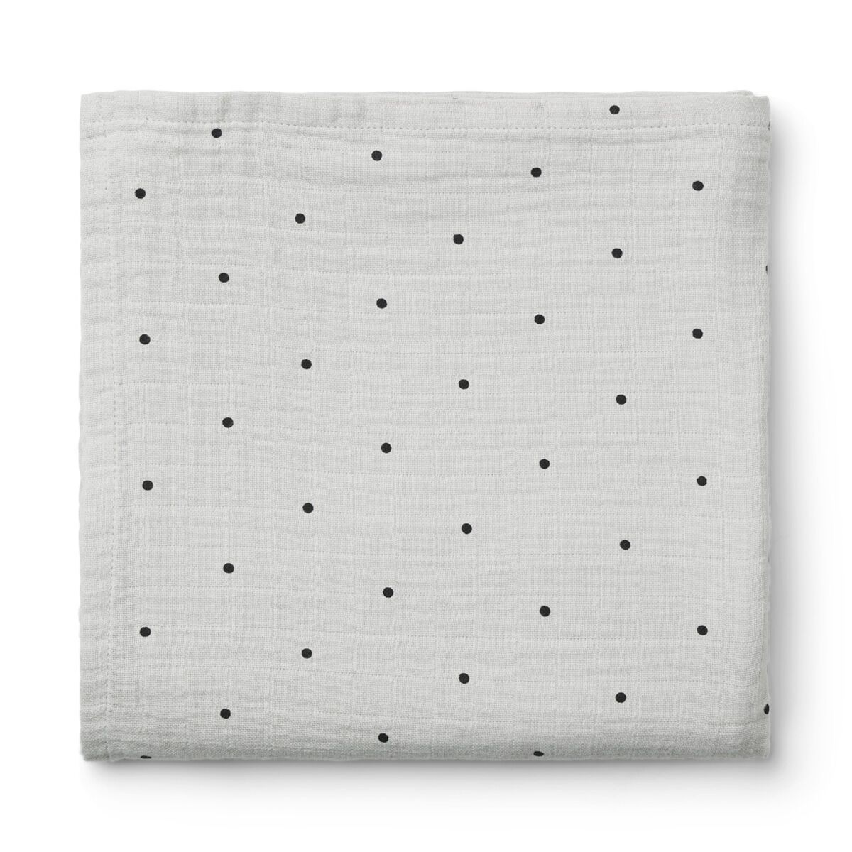 Liewood Ben Musselin Wickeltuch „Classic dot dumbo grey“, 110x110cm