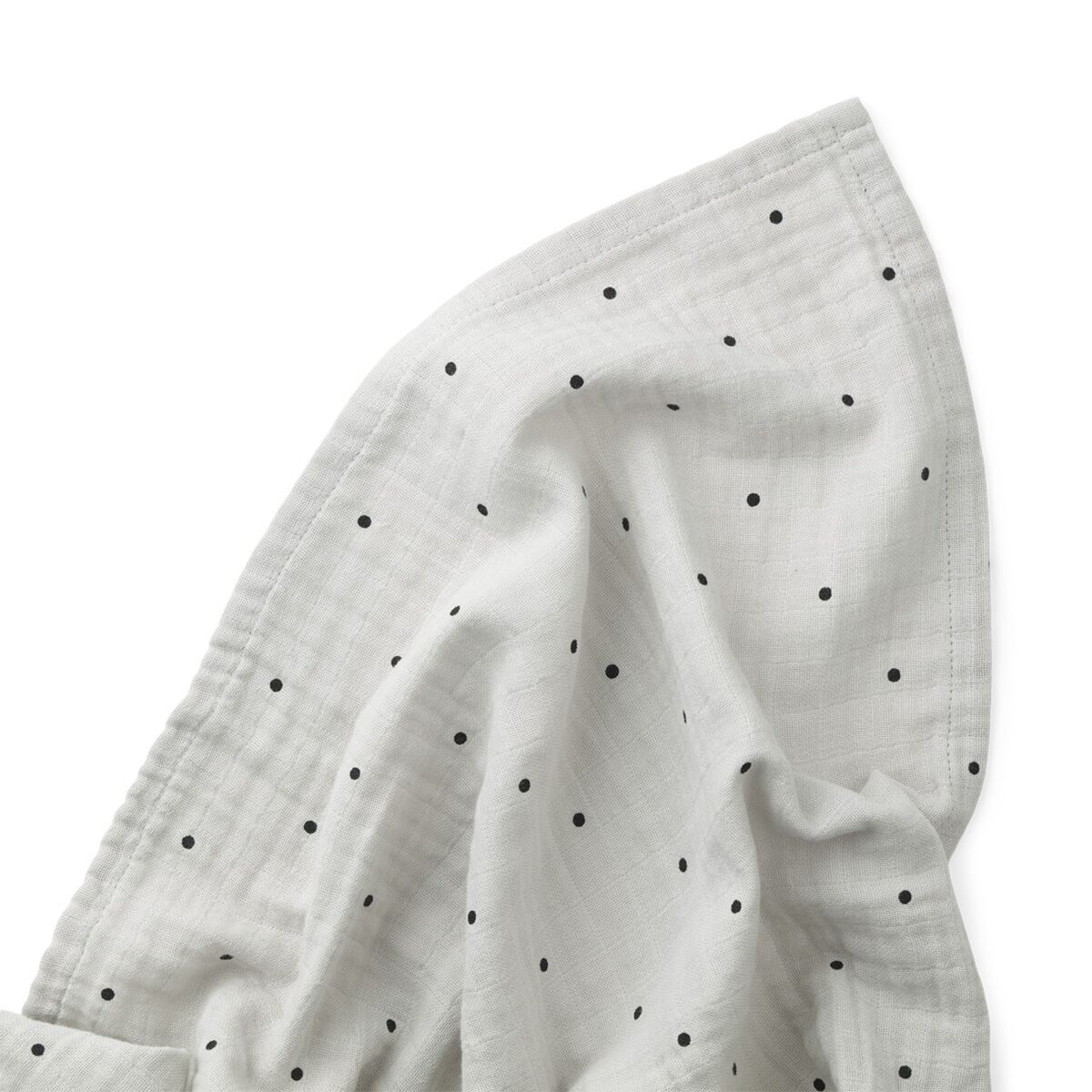 Liewood Ben Musselin Wickeltuch „Classic dot dumbo grey“, 110x110cm