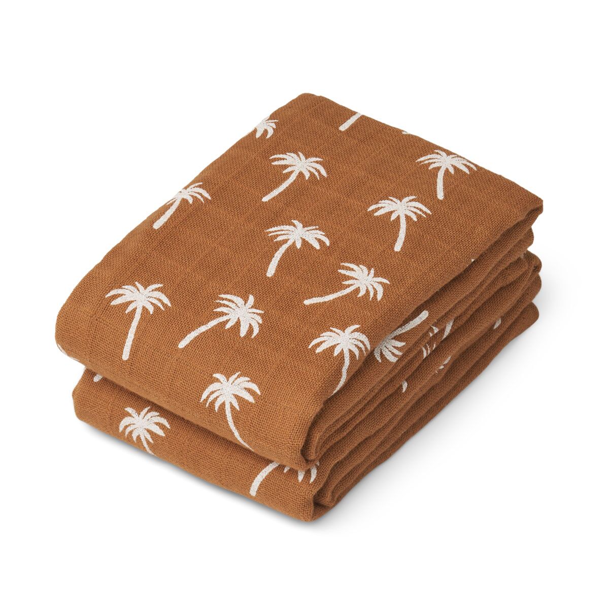 DELISTED Liewood Lewis Mulltuch „Palms / Almond“, Musselin, 2er-Set, 65x65cm