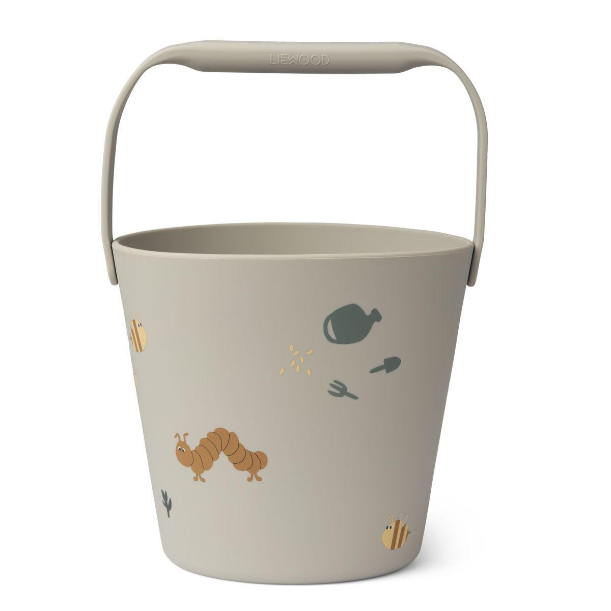Liewood Moira Silikon-Sandeimer „Nature / Nebelgrau mix“, groß, 17x18cm