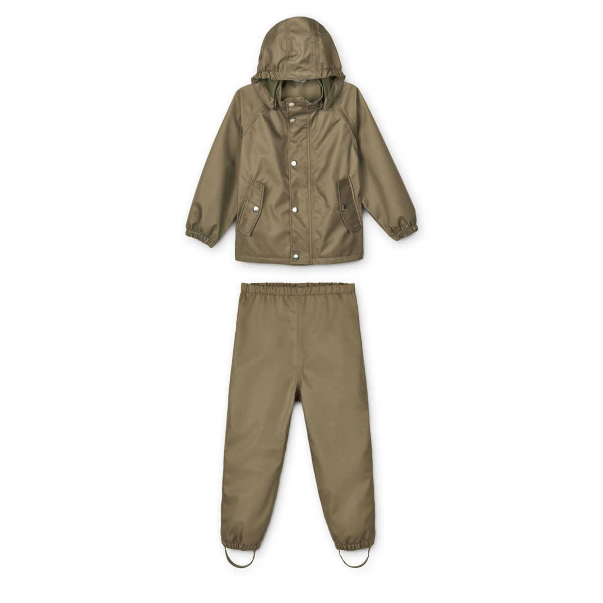 Liewood Parker Regenbekleidungs-Set „Khaki“, Gr. 116, 122