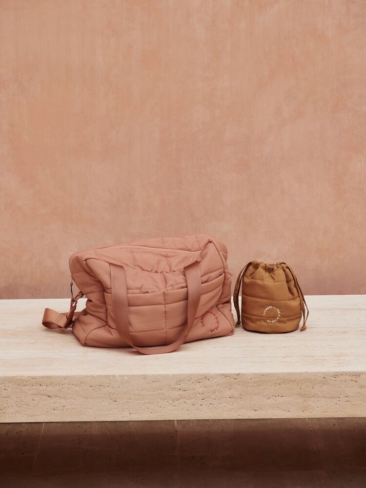 DELISTED Liewood Pile Wickeltasche Menza „Mega leo / Nebelgrau“, Sherpa, 30x40x20cm – Bild 6