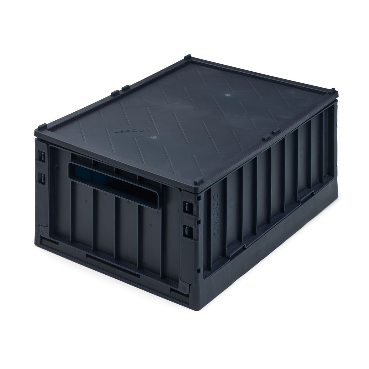 Liewood Aufbewahrungsbox Weston „Midnight navy“ mit Deckel, Größe M, 2er-Set, 36x25x14cm