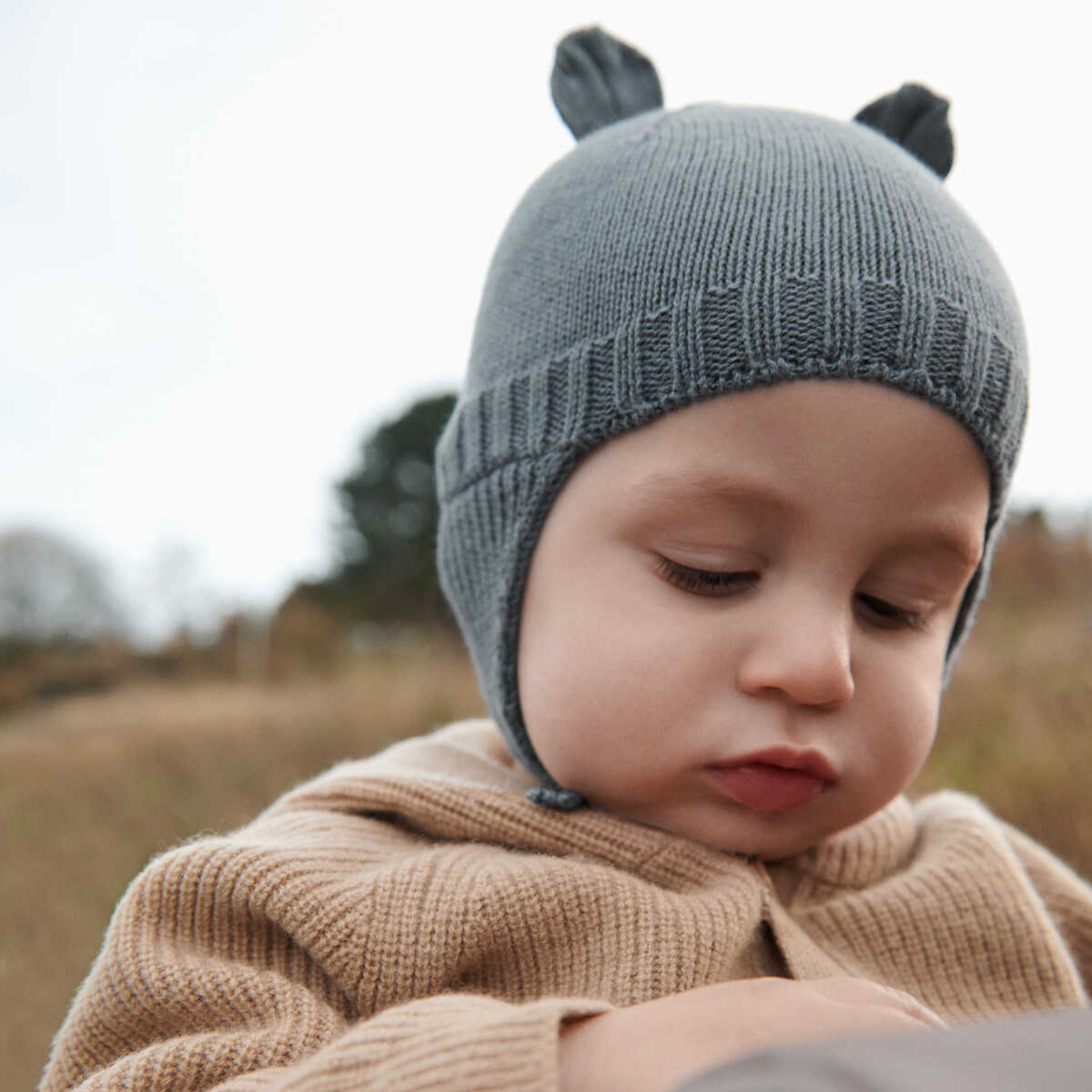 Liewood Violet Babymütze mit Ohren „Rose“, gestrickt, 6-12 Monate – Bild 3