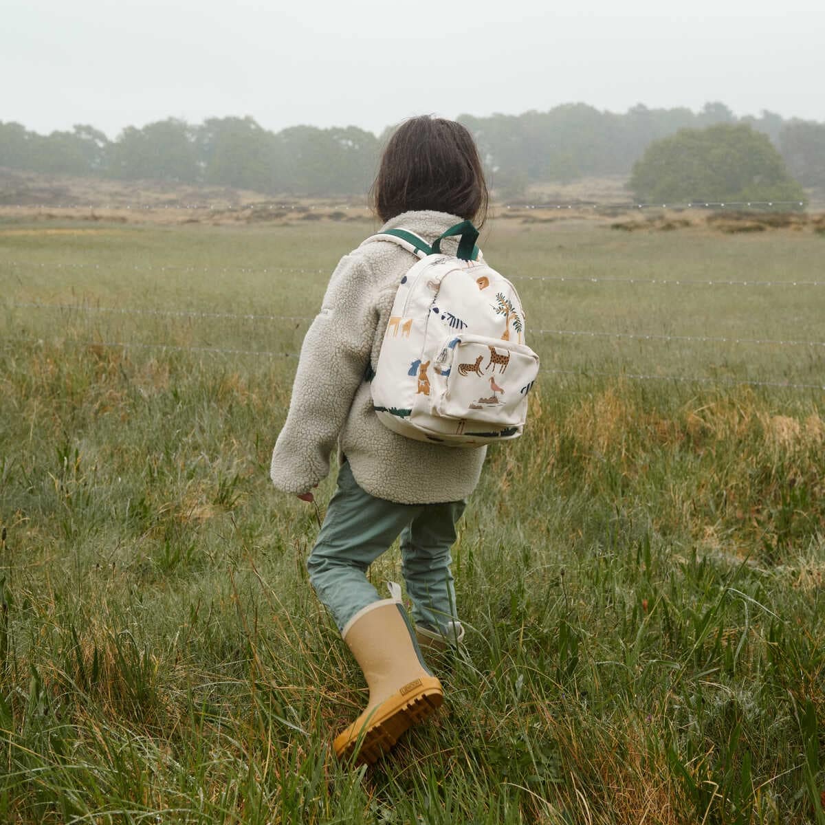 Liewood Nolan Sherpa Jacke für Kinder „Graphic swirls / Classic navy“, Gr. 80, 86 – Bild 10