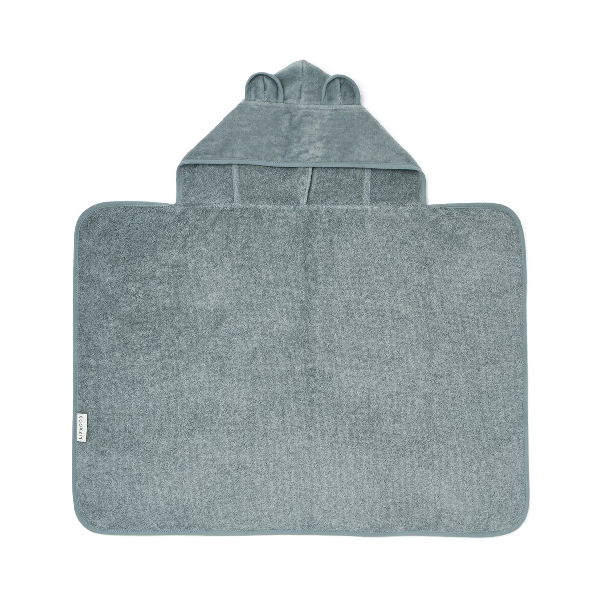 Liewood Baby-Kapuzenhandtuch Vilas „Blue fog“, 60x80cm